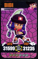 Brawl Stars HEROINE BIBI #2547 Trading Cards Of Video Game (Supercell) - Turkish Edition - Autres & Non Classés
