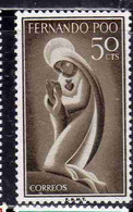 Delcampe - FERNANDO PO POO 1960 VERGIN MARY MARIA VERGINE 50c MNH - Fernando Poo