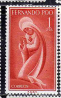 FERNANDO PO POO 1960 VERGIN MARY MARIA VERGINE 1p MNH - Fernando Po