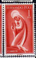 FERNANDO PO POO 1960 VERGIN MARY MARIA VERGINE 1p MNH - Fernando Po