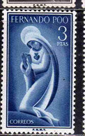 FERNANDO PO POO 1960 VERGIN MARY MARIA VERGINE 3p MNH - Fernando Po