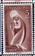 FERNANDO PO POO 1960 VERGIN MARY MARIA VERGINE 5p MNH - Fernando Po