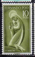 FERNANDO PO POO 1960 VERGIN MARY MARIA VERGINE 10p MNH - Fernando Po