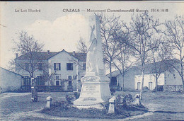 Cpa-46- Cazals -peu Courante- Monument Aux Morts 14 / 18 -edi Joffre - Cazals