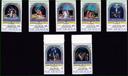 1975 Nicaragua, Ostern - Semana Sante, " VIA CRUCIS, CATEDRAL DE LEON " Mi:1838-1851**** / Y&T: 1009 1017** - Easter