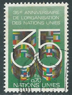 1980 ONU GINEVRA USATO 35 ANNIVERSARIO 70 CENT - RA7-4 - Usados