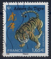 FR 2022 / Issu Du BLOC FEUILLET  " Nouvel An Chinois-ANNEE DU TIGRE " 1t Format Standard à 1.65 € - Oblitéré - Used Stamps