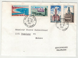 France // 1960-1969 // Lettre Pour La Suisse Le 16.08.1967 - Covers & Documents