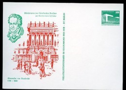 DDR PP18 B2/002-2 Privat-Postkarte ALEXANDER HUMBOLDT Berlin 1983  NGK 3,00 € - Privé Postkaarten - Ongebruikt