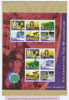 Ireland 2001 Millennium (Sixth Issue) World Events Sheet Fine Used, On Cover Dublin Cds 1 I 01 - Briefe U. Dokumente