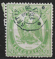 France Télégraphe N°6 Oblitéré Sétif (Algérie). Cote 20€ . - Telegramas Y Teléfonos