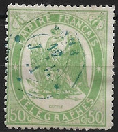 France Télégraphe N°6 Oblitéré Bone (Algérie). Cote 20€ . - Telegramas Y Teléfonos