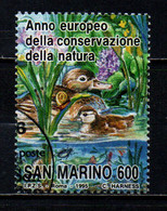 SAN MARINO - 1995 - ANNO EUROPEO DELLA CONSERVAZIONE DELLA NATURA - USATO - Gebraucht