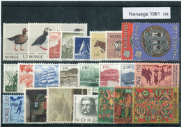 Noruega 1981 Completo ** MNH. - Volledig Jaar