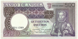 Angola - 500 Escudos - 10.6.1973 - Pick: 107 - Serie BD - Luiz De Camões - PORTUGAL - Angola