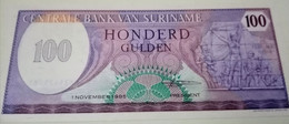 SURINAME 1985 - PICK 128 B - 100 GULDEN - UNC - Suriname