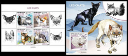 GUINEA 2022 - Cats. M/S + S/S. Official Issue [GU220203] - Gatos Domésticos