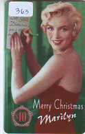 Télécarte * MARILYN MONROE (363) * TELEFONKARTE * Telecarte * Phonecard USA MINT * ISSUE 3000 * MERRY CHRISTMAS - Personnages