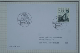 BC7  SVERIGE SUEDE  BELLE  LETTRE  1986 LSJUSDAL A  RIGENHAIN DDR  ++ AFFR. PLAISANT - Covers & Documents