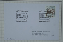 BC7  SVERIGE SUEDE  BELLE  LETTRE  1985 GOTERBORG A  RIGENHAIN DDR  ++ AFFR. PLAISANT - Storia Postale