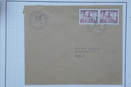 BC7  SVERIGE SUEDE  BELLE  LETTRE  1962 GOTTERBORG  A  MALMO  +PAIRE DE TP + AFFR. PLAISANT - Cartas & Documentos