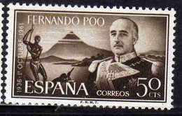 FERNANDO PO POO 1961 NOMINATION GENERAL FRANCISCO FRANCO CHIEF OF STATE 50c MNH - Fernando Po