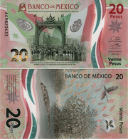 MEXICO        20 Pesos       Comm.       P-W132       6.1.2021       UNC  [sign. Borja - Prefix AC] - Messico