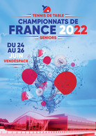 = FRANCE - 2022 - Championnats Mouilleron - Carte Postale - Tennis Table Tischtennis Tavolo - AFCTT - Table Tennis