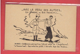 CARTE PROPAGANDE LEGION FRANCAISE DE COMBATTANTS D ALGER CARTE ANTI DE GAULLE BIR HAKEIM GUERRE 1939 1945 WWII ALGERIE - War 1939-45