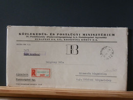 100/368 LETTRE RECOMM.  HONGRIE1966 - Brieven En Documenten