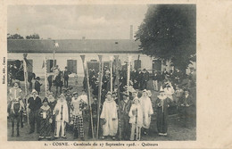 Fete Cavalcade 27/9/1908 Queteurs Pierrot Justice  Cosne Sur Loire - Betogingen