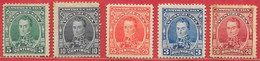 Vénézuéla Fiscaux-postaux N°100 à/to 102, 105, 107 Bolivar 1904 * - Venezuela