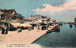 Palavas-les-Flots - Les Quais, Rive Droite - CPA Couleur Animée - Palavas Les Flots