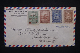 HAITI - Enveloppe Commerciale De Port Au Prince Pour La France En 1949, Affranchissement Recto Et Verso - L 130170 - Haiti