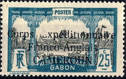 Cameroun Occupation Française  1915 Y&T N.44 - 25 C. Azzurro E Bruno  MNH ** Cat. € 70 - Unused Stamps