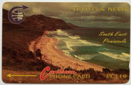 St. Kitts And Nevis  EC$10  3CSK  ( Error ) " South East Peninsula " - St. Kitts En Nevis