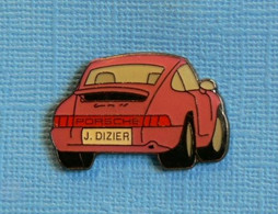 1 PIN'S //  ** PORSCHE 911 CARRERA  T / J. DIZIER  ** . (Coinderoux) - Porsche