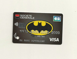 CARTE DE DEMONSTRATION CB VISA THEME BATMAN. - Geldkarten (Ablauf Min. 10 Jahre)