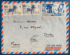 Lettre D'Oceanie Avec Le Rare Poste Aérienne N° 29 + 190 X2  Sur Lettre De Papeete Ile De Tahiti Pour TOULON TTB - Briefe U. Dokumente