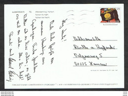 DENMARK: 1993  ILLUSTRATED POSTCARD  WITH 3 K. 75 (1068) - TO GERMANY - Briefe U. Dokumente