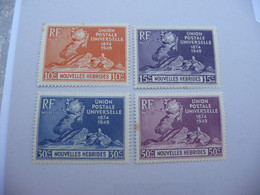 TIMBRES   NEW  HÉBRIDES   SERIE  N  136  A  139     COTE  12,00  EUROS   NEUFS* - Ongebruikt