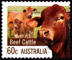 AUSTRALIA 2012 QEII 60c Multicoloured, Farming-Beef Cattle FU - Used Stamps