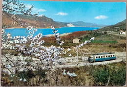 Cartolina Bomba Chieti Lago E Treno FG VG 1966 - Chieti