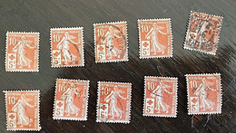 FRANCE Yvert N°147 Lot De 10 Timbres Oblitérés (Used) (4) - Usati