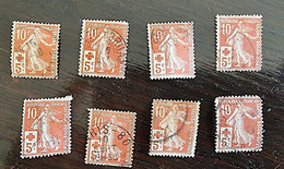 FRANCE Yvert N°147 Lot De 8 Timbres Oblitérés (Used) (6) - Usados