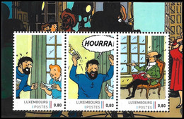 Timbre Privé** - Tintin / Kuifje / Tim - Milou / Bobbie / Struppi - Tournesol / Zonnebloem / Professor Balduin Bienlein - Comics