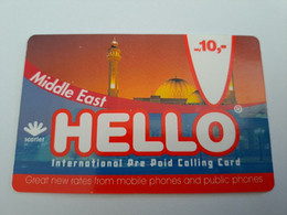 CURACAO NAF 10-  MIDDLE EAST    HELLO  SCARLET   ** 10826** - Antillen (Nederlands)