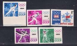 USSR 1964 Mi Nr 2866B/2870B  MNH (a8p8) - Inverno1964: Innsbruck