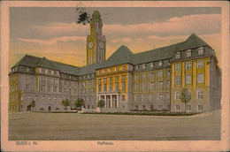 AK GERMANY - BUER I.W. - RATHAUS - VERLAG HERMANN LORICK - MAILED 1923 (14408) - Geilenkirchen