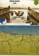 DEBARQUEMENT EN NORMANDIE OMAHA BEACH 6 JUIN 1944, PLAN DU SECTEUR COULEUR REF 3298 - Manoeuvres